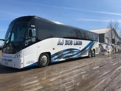 AJ Bus Lines charter bus for group travel