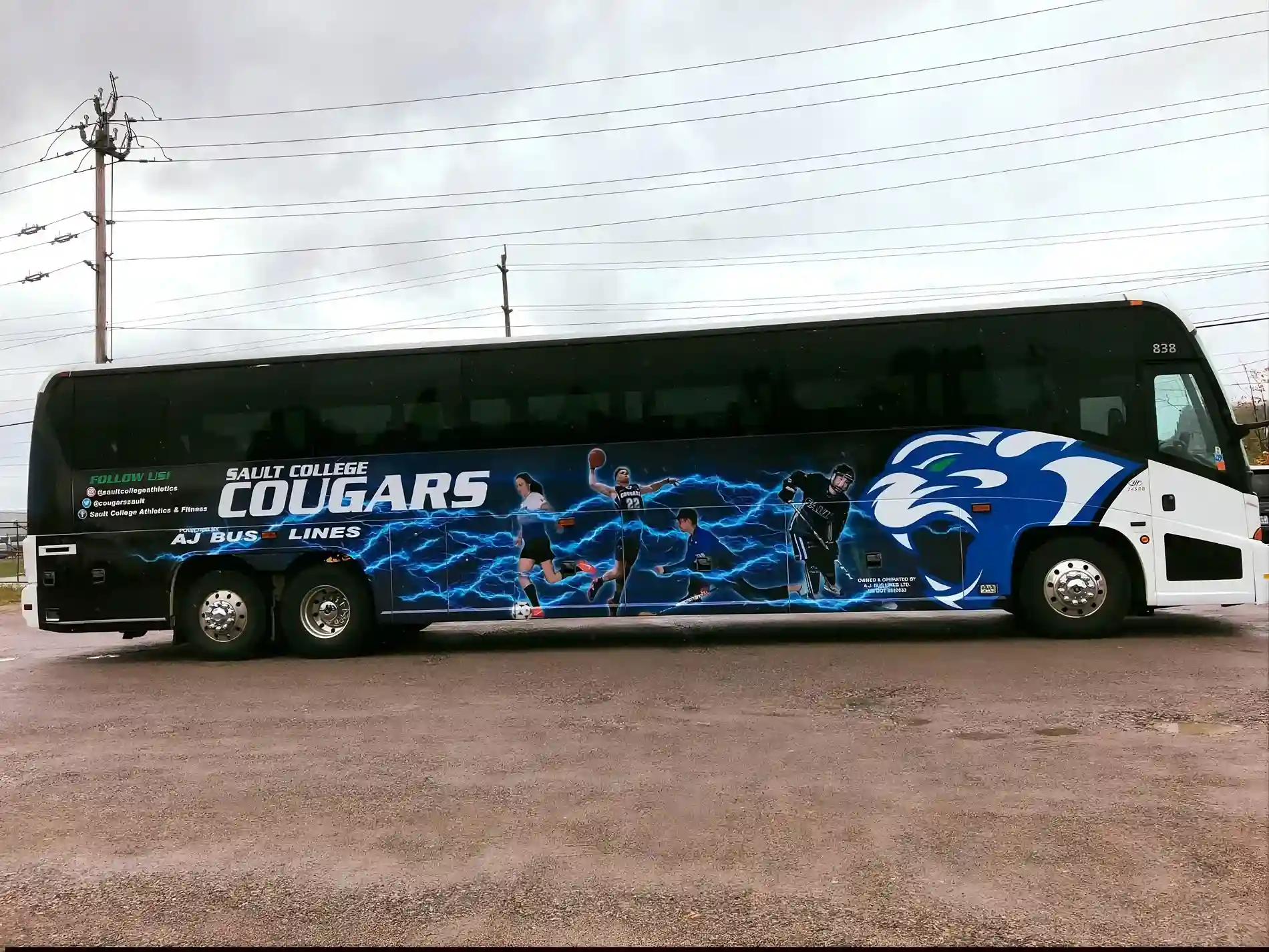 Charter bus for event transportation