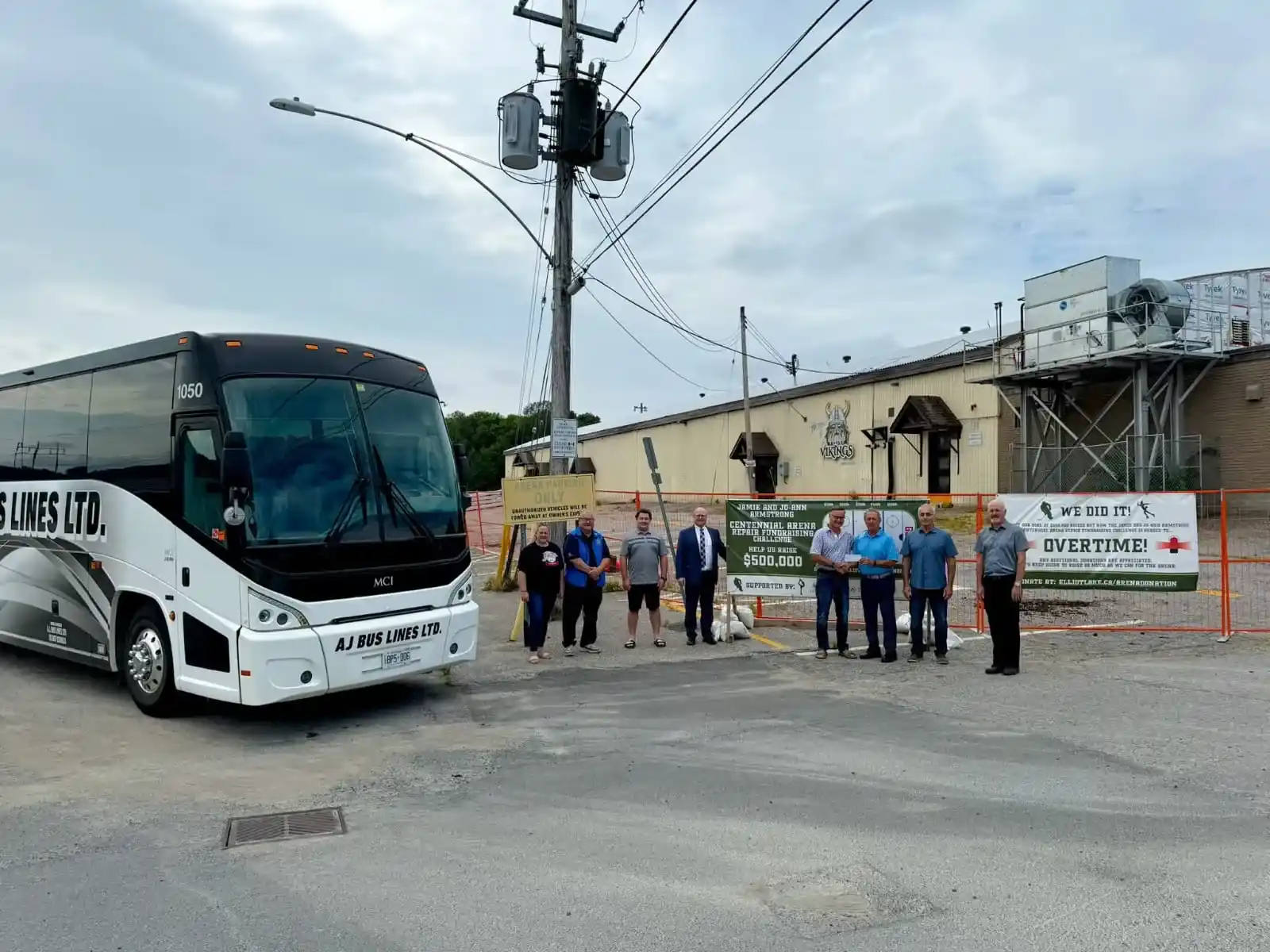AJ Bus Lines company bus fleet in Northern Ontario