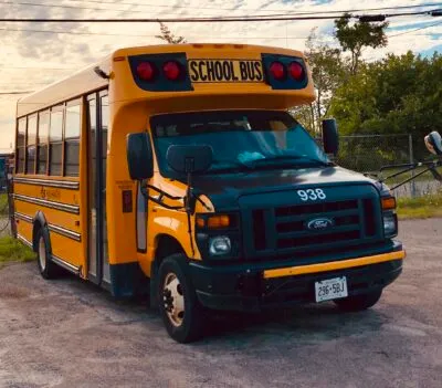 AJ Bus Lines school bus for student transportation